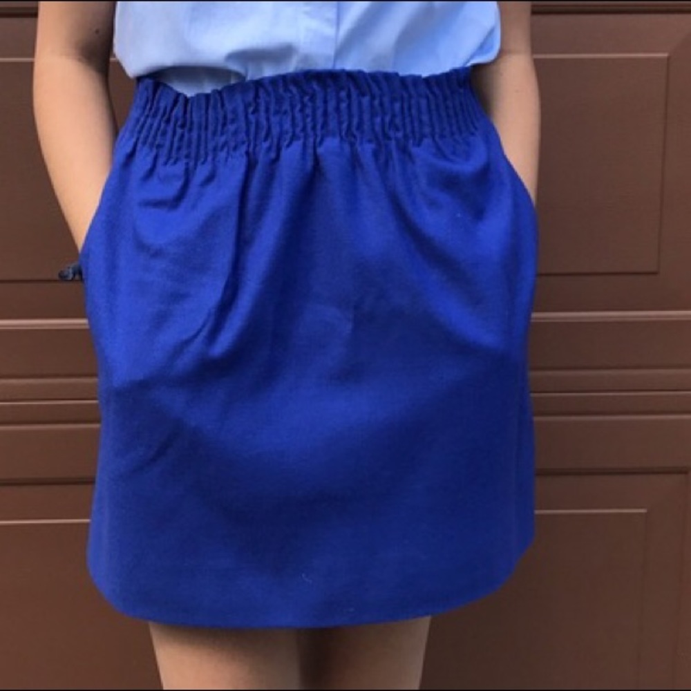 JCrew Sidewalk Skirt Royal Blue